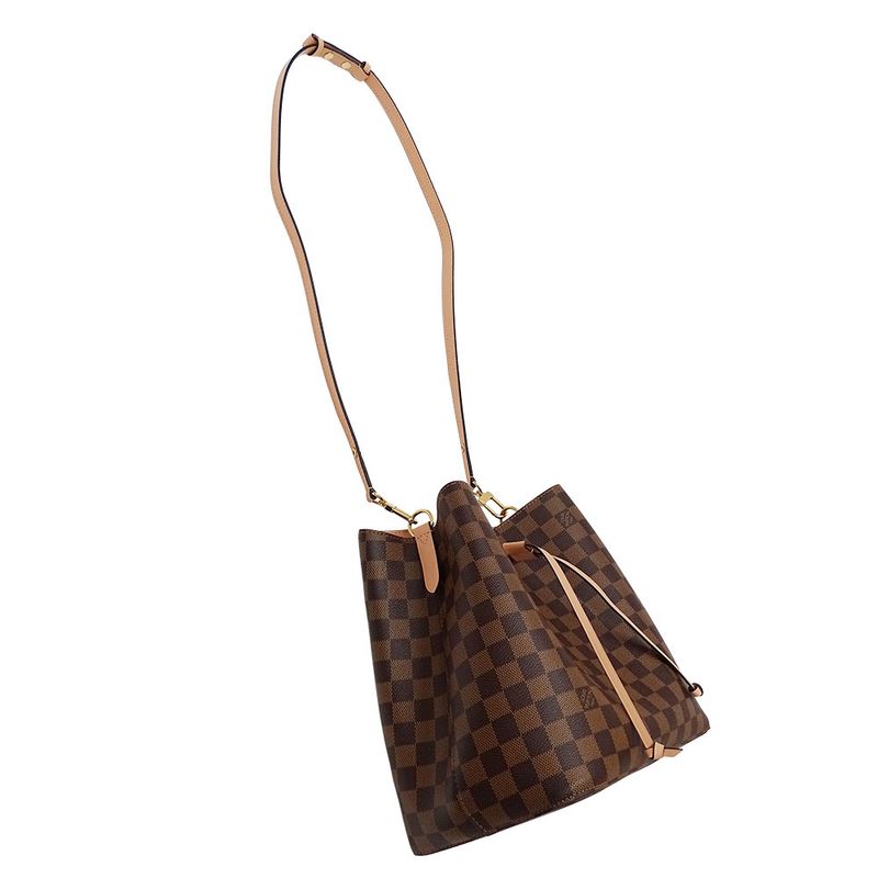 Louis Vuitton Bag Women's Brand Shoulder Bag Damier Canvas Neonoe Venus Brown