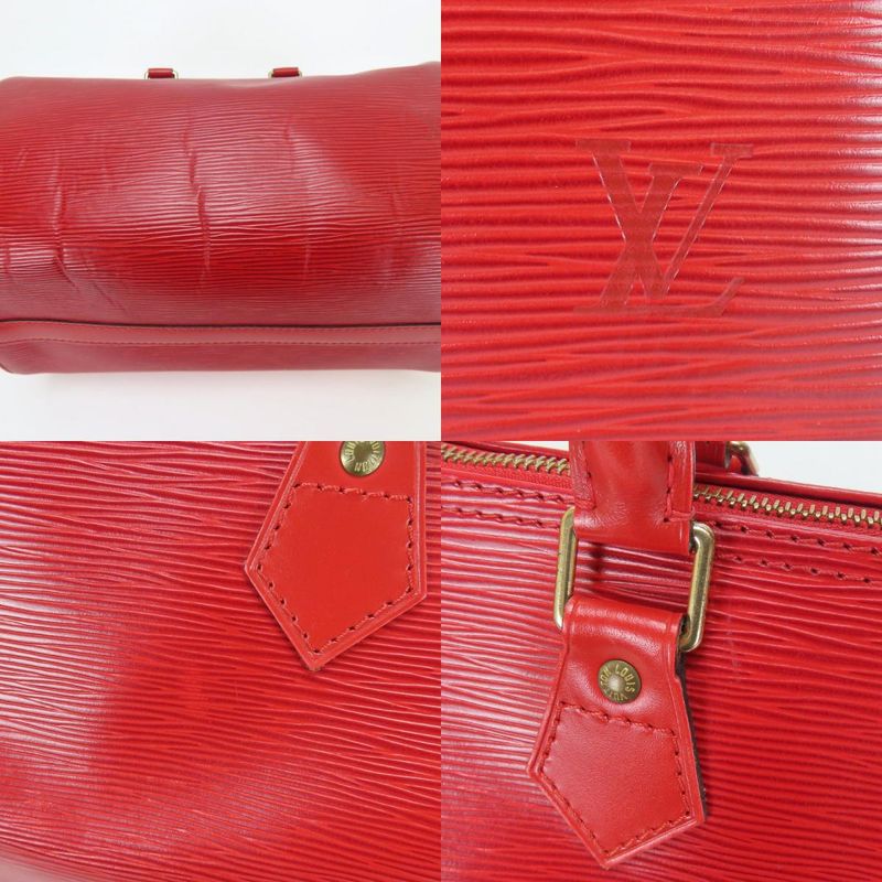 Louis Vuitton Handbag Speedy 25 M43017 Epi Leather Castilian Red Gold Hardware