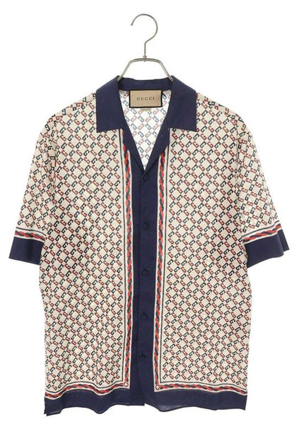 Gucci 690464 Zaizx All Over Design Short Sleeve Shirt Men 44