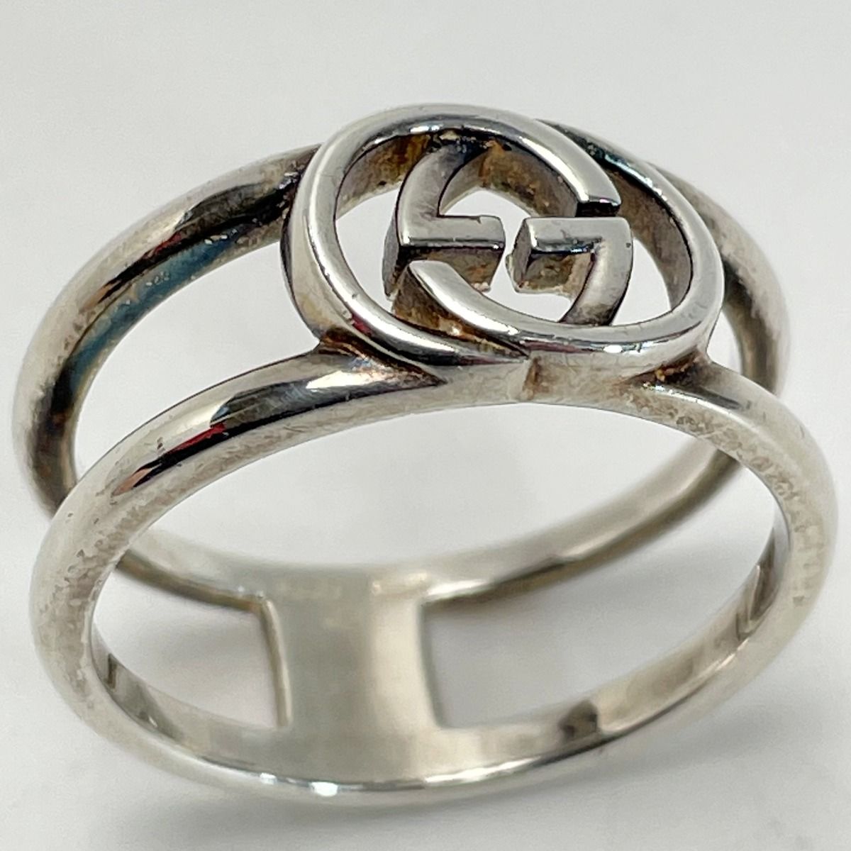 Gucci Interlocking Ggring Sv925 Silver No 21 Ring