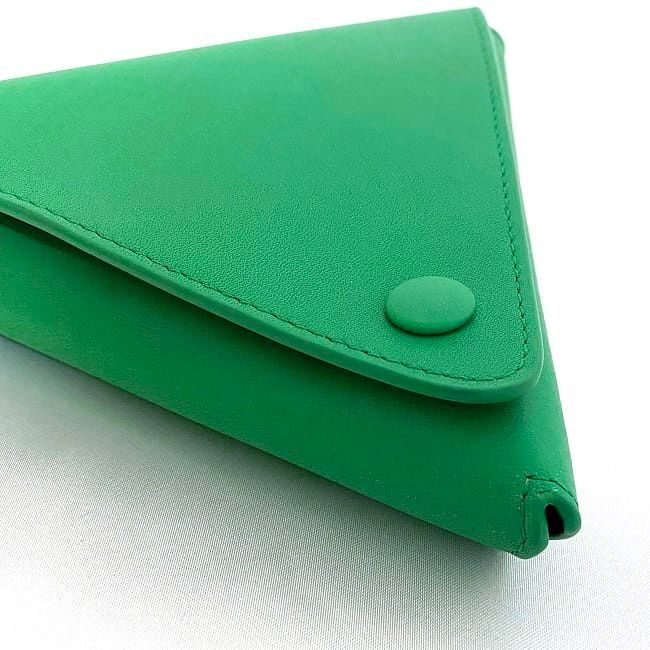 Bottega Veneta Pouch Green 651441 Excellent Condition Leather Preowned