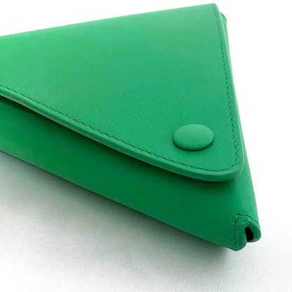 Bottega Veneta Pouch Green 651441 Excellent Condition Leather Preowned