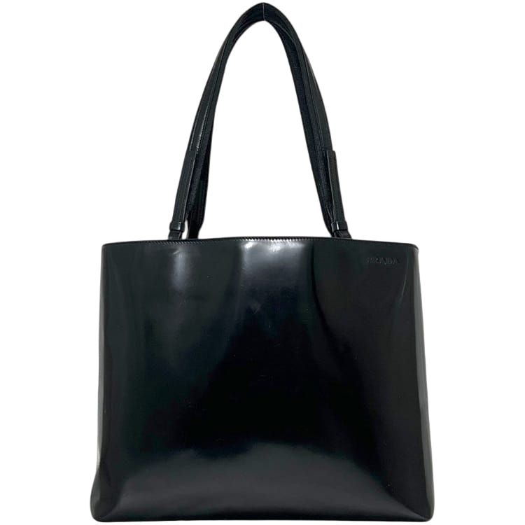 Prada Tote Bag Leather Nero Black