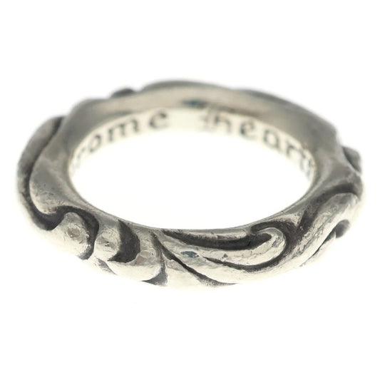 Chrome Hearts Scrl Band Scroll Ring Silver