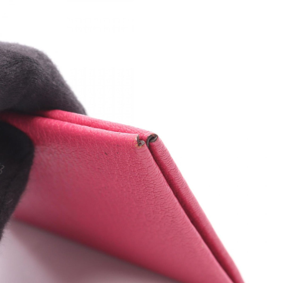 Hermes Coin Case Calvi Rose Shocking Leather — view 11