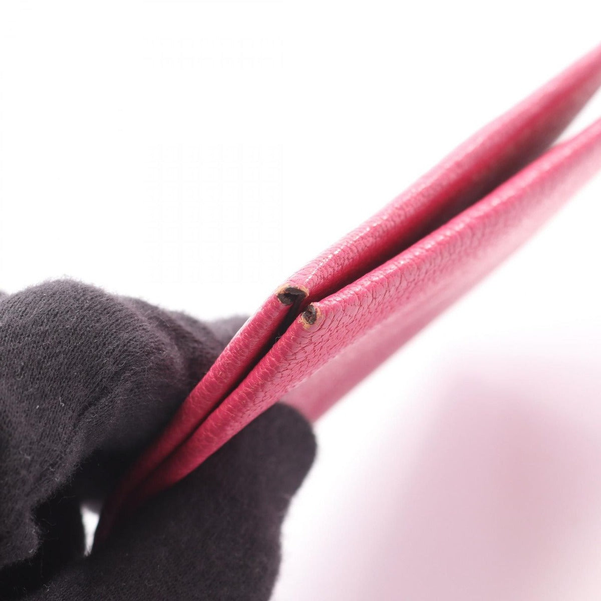 Hermes Coin Case Calvi Rose Shocking Leather — view 12