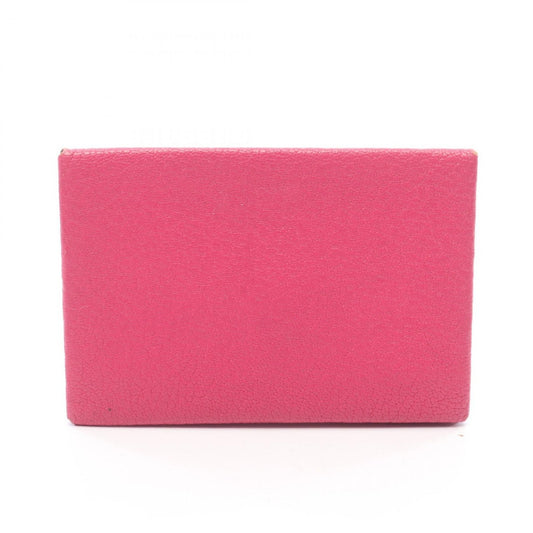 Hermes Coin Case Calvi Rose Shocking Leather