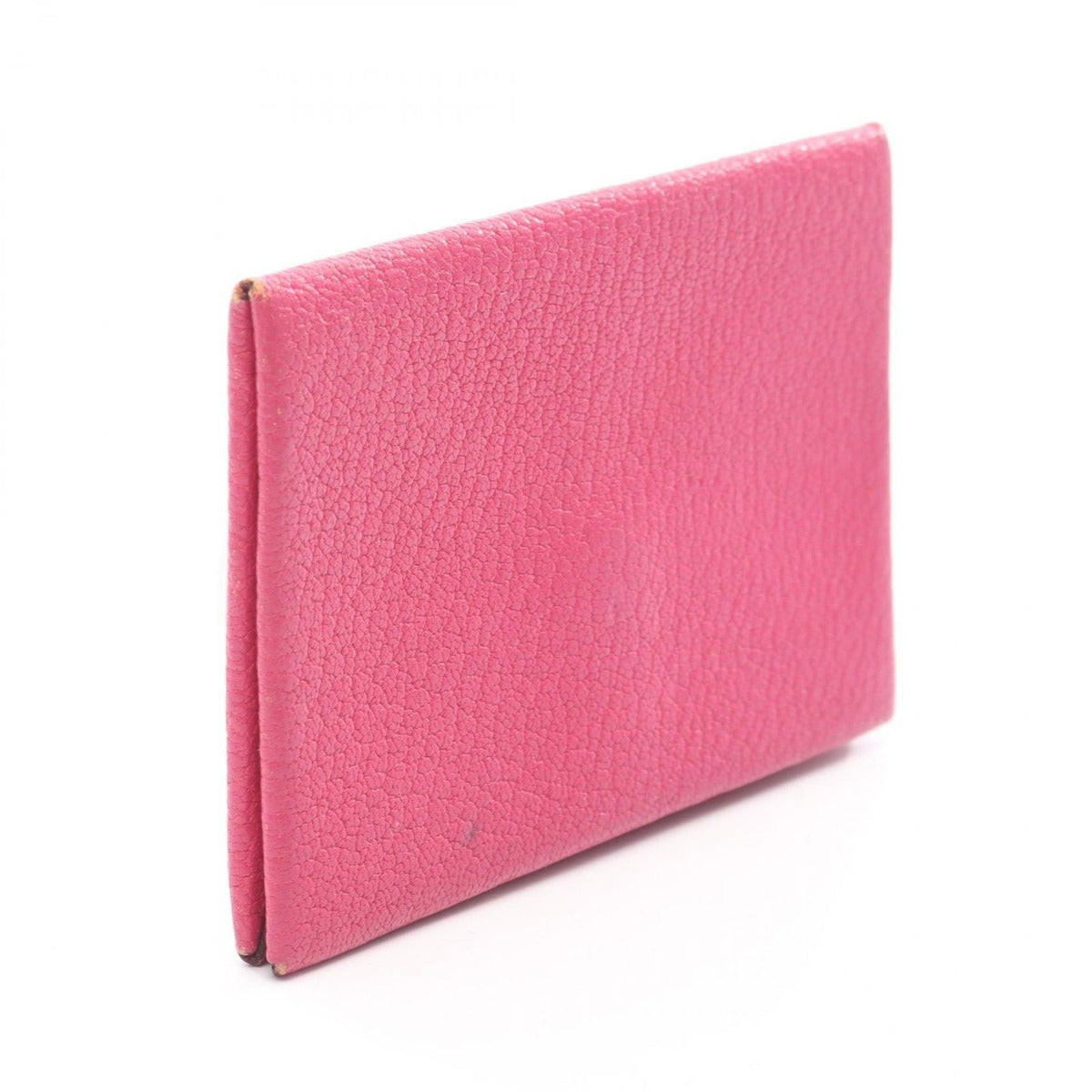 Hermes Coin Case Calvi Rose Shocking Leather — view 2