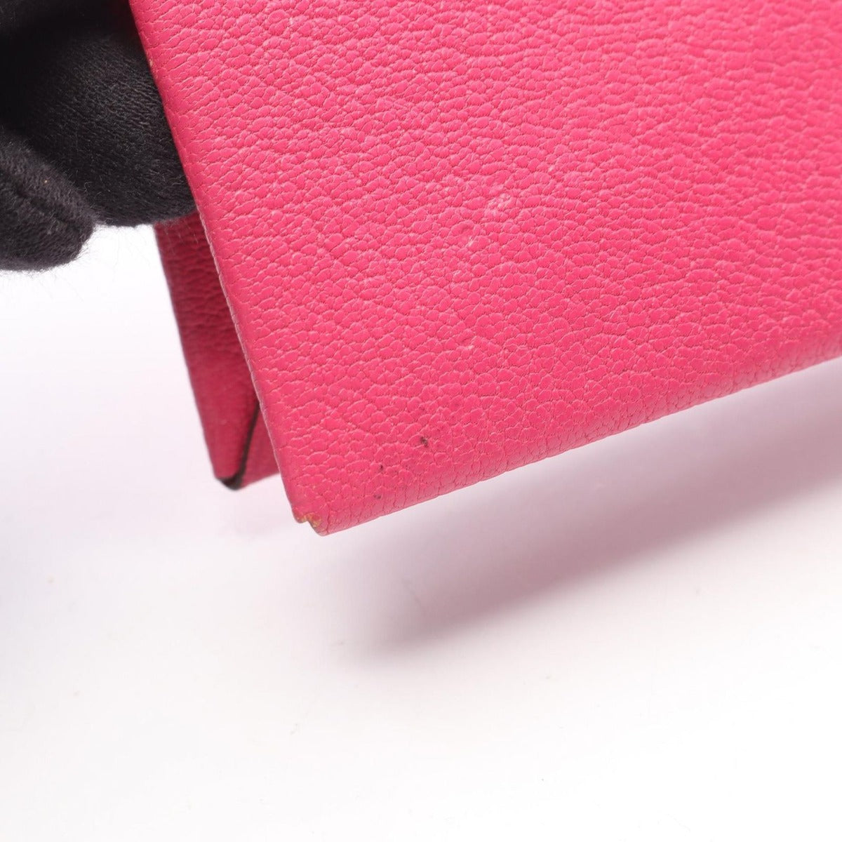 Hermes Coin Case Calvi Rose Shocking Leather — view 9