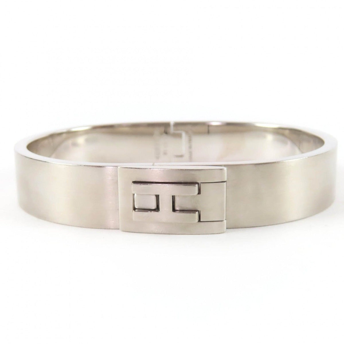 Hermes Jet Bangle Palladium Plated Bracelet Silver Weight