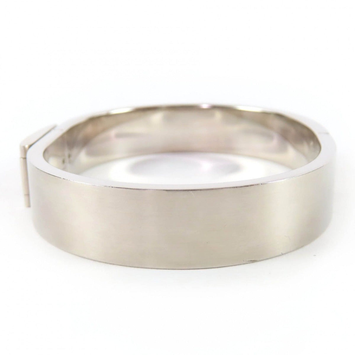 Hermes Jet Bangle Palladium Plated Bracelet Silver Weight — view 2
