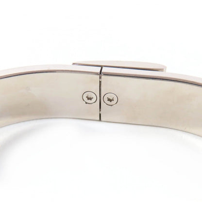 Hermes Jet Bangle Palladium Plated Bracelet Silver Weight — view 8