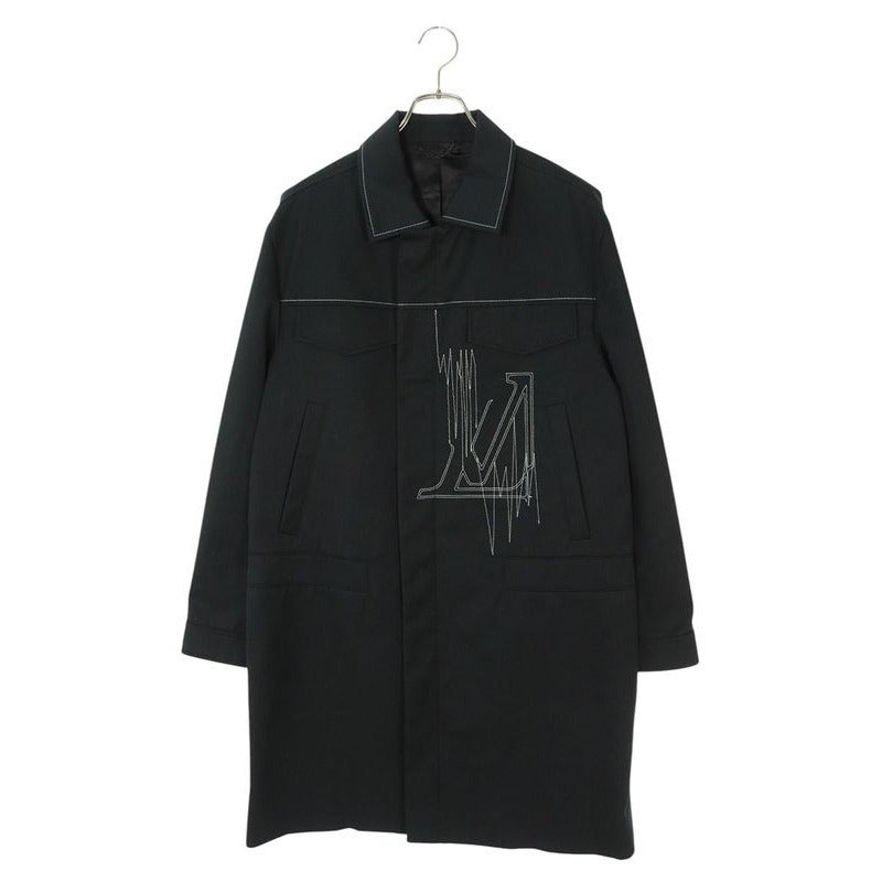 Louis Vuitton 23 SS Rm2319 Rm6 hoc 02 E Embroidered Zip Coat Men 44