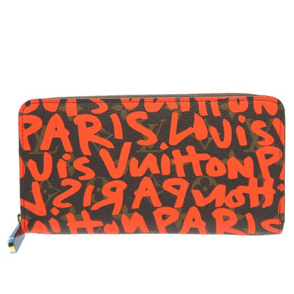 Louis Vuitton Monogram Graffiti Zippy Wallet Orange 0081