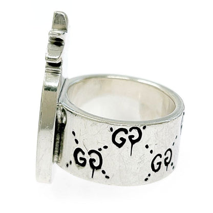 Gucci Silver Ghost Pineapple Ring 23.8g 925 Engraved 307541 Ring