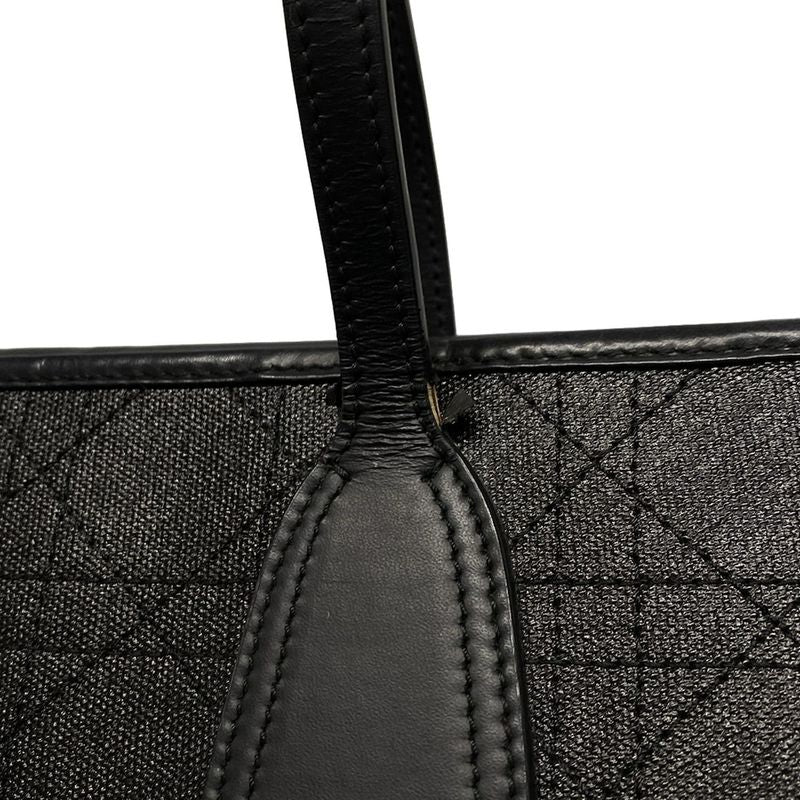 Dior/christian Dior Tote Bag Panarea Black Logo Charm None Leather
