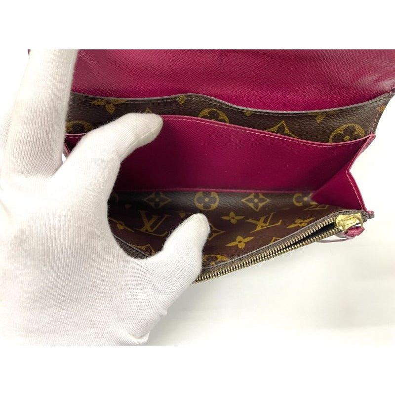 Louis Vuitton Monogram Portefeuille Emilie Zipper Long Wallet Brown — view 14