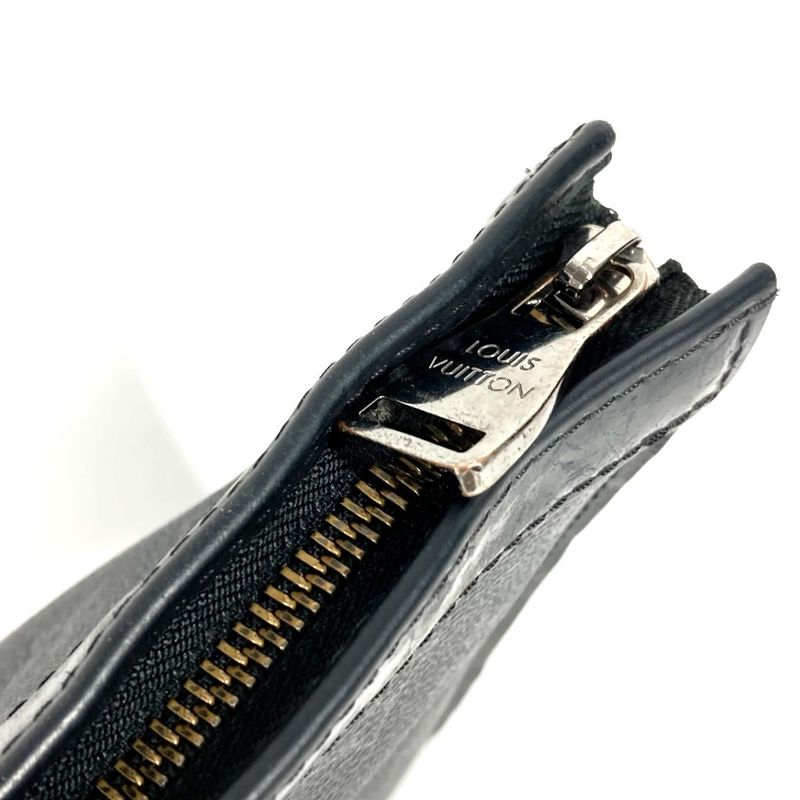 Louis Vuitton Pochette Voyage MM M61692 Monogram Eclipse Canvas Black