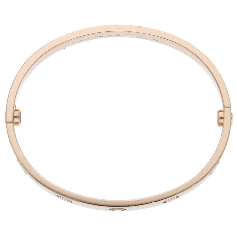Cartier LOVE Bracelet 18K Pink Gold Love Bracelet Men's 16
