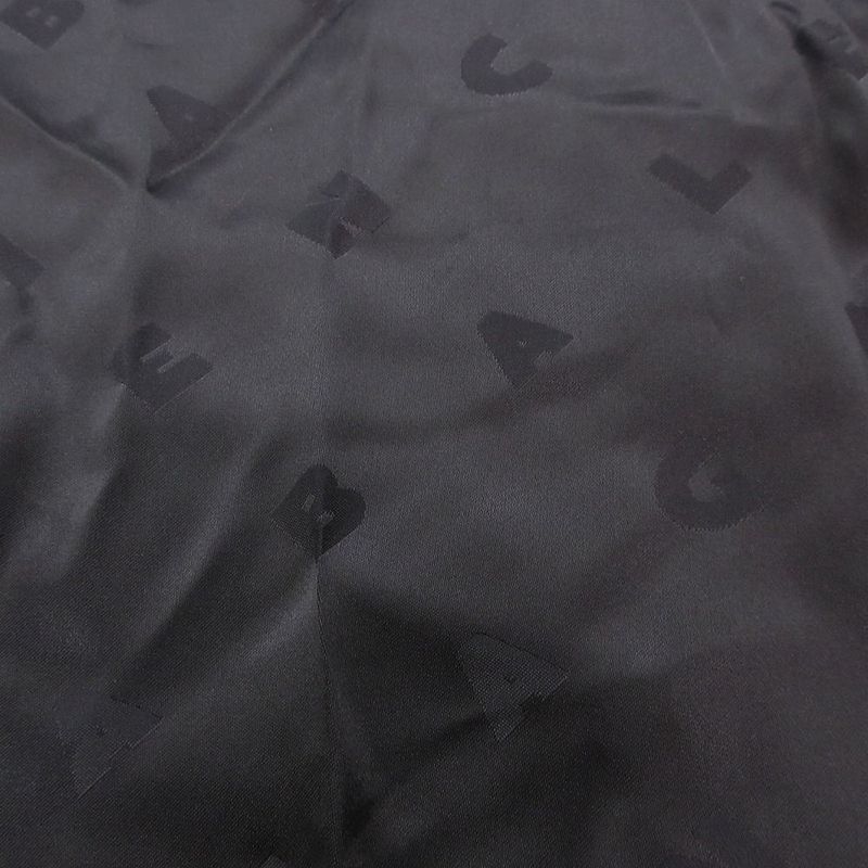 23ss Balenciaga Logo Allover Asymmetrical Shirt Dress Size M 725717 Tn005 Women