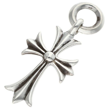 Chrome Hearts Tiny CH Cross Charm Silver Necklace Top