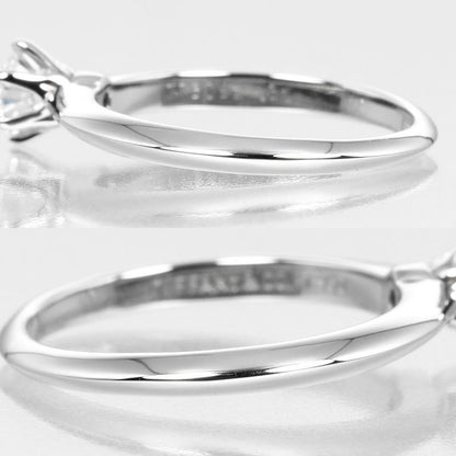 Tiffany & Co Solitaire 0.32ct Vs2/e/good Pt950platinum × Diamond #8 Ladies 3g