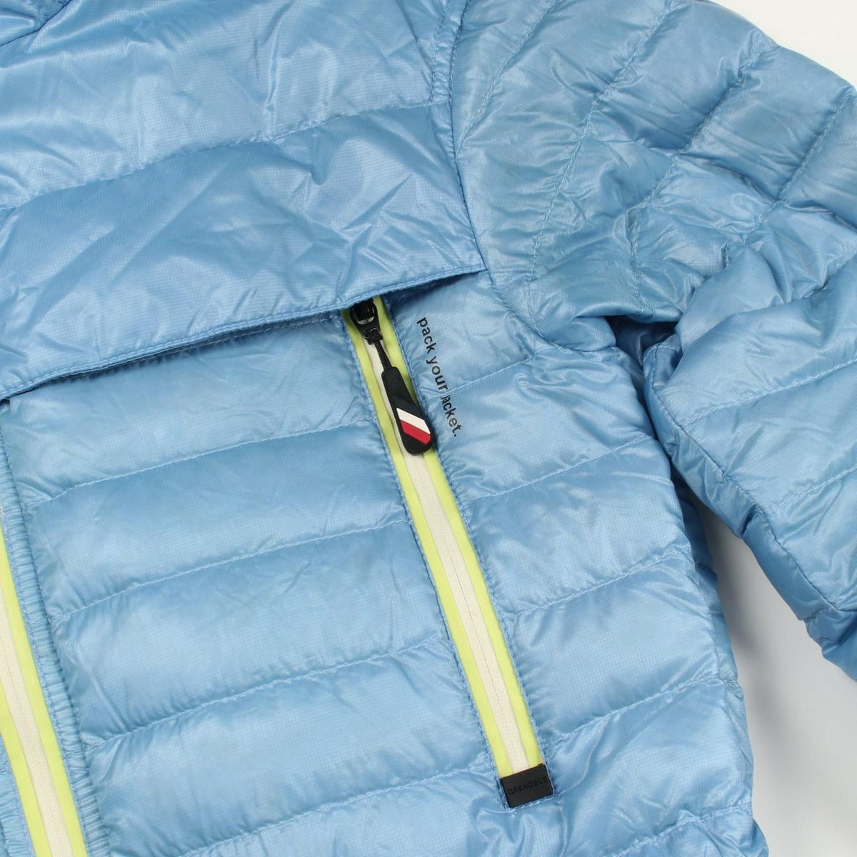 Moncler Grenoble Down Jacket Eibing Blue Nylon — view 10