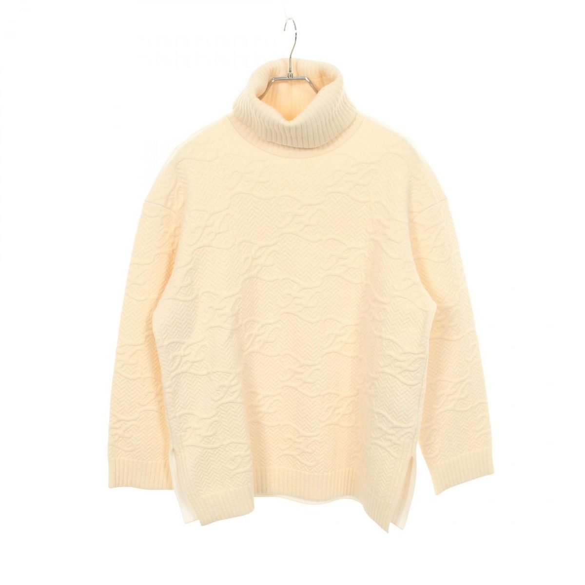 Fendi Knit Calligraphy Logo Wool Sweater