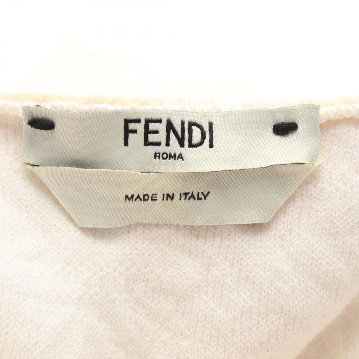 Fendi Knit Calligraphy Logo Wool Sweater — view 3