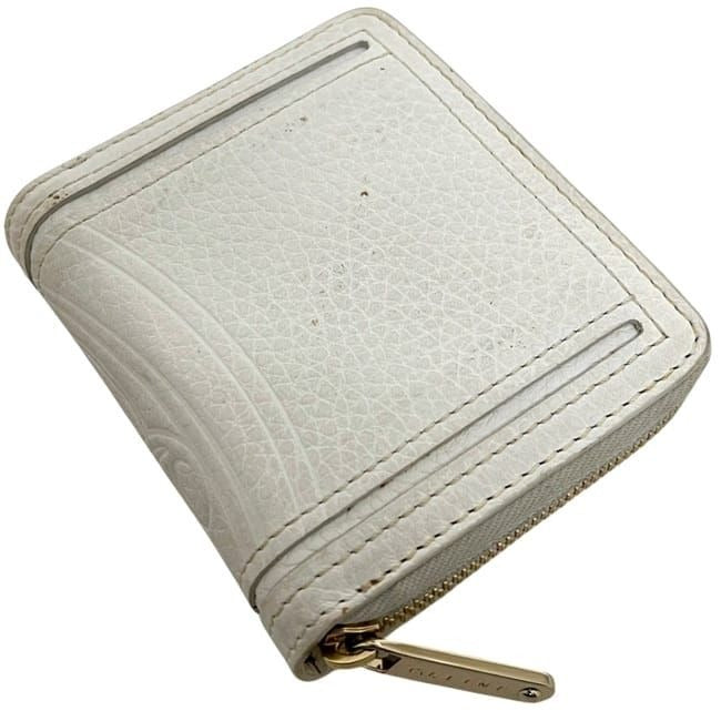 Celine Bifold Wallet White Triomphe Leather — view 10