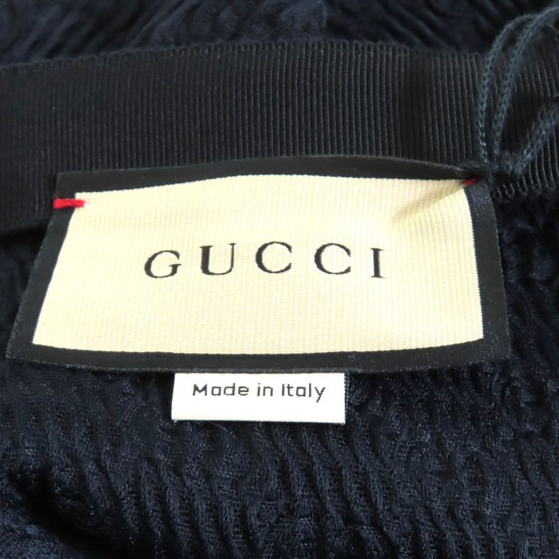 Gucci 2024 771291 GG Pattern Knee Length Tight Skirt Bottoms Black 38 Made In