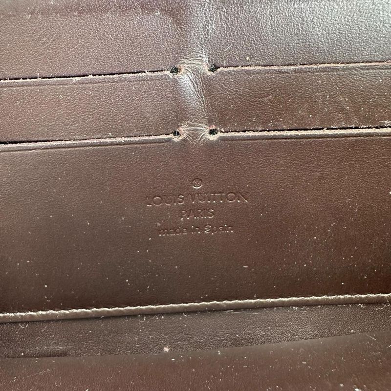 Louis Vuitton M93522 Monogram Vernis Round Zipper Zippy Wallet Long Wallet