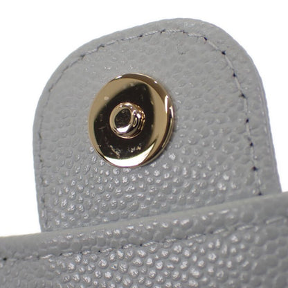 Chanel Flap Phone Case Ap3744 Shoulder Bag Grained Calfskin Light Blue Gold