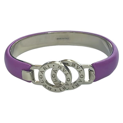 Bvlgari Bangle Doppio Leather Pink And Gold