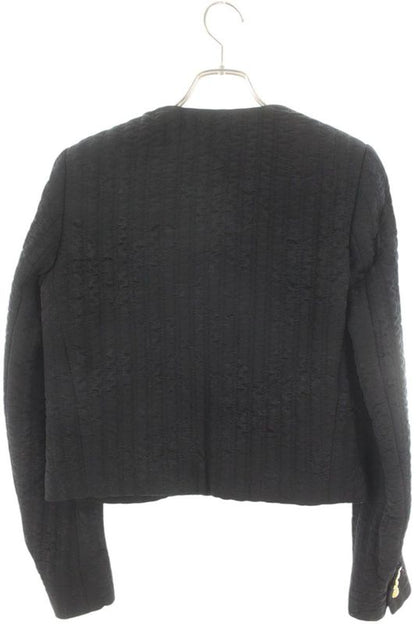 Celine 2v734337f Jacquard Emblem Button Collarless Jacket Women's 36