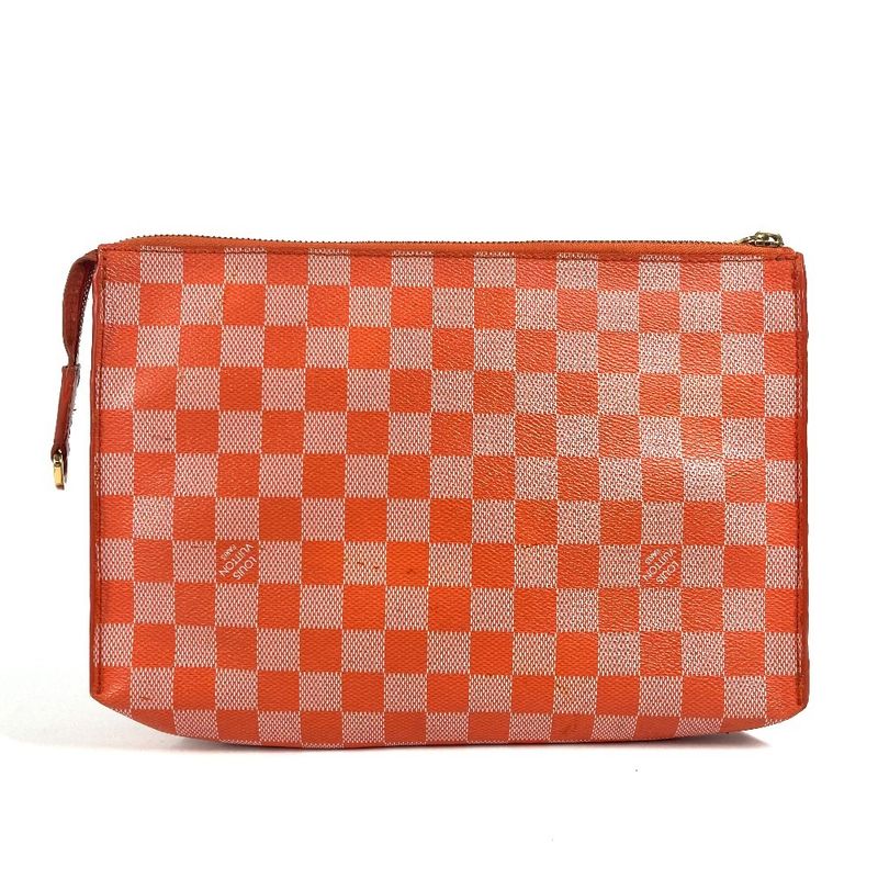 Louis Vuitton Shoulder Bag Module N41312 Damier Canvas Pimon Orange