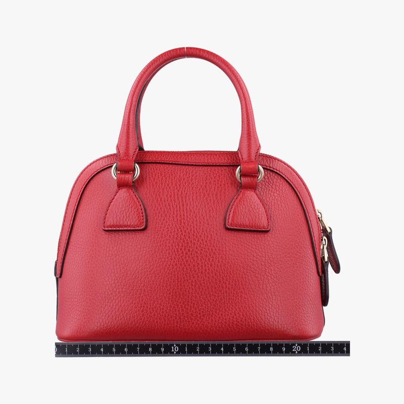 Gucci Interlocking G Charm Dome Red Leather 449661 I023724370