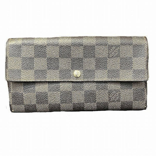Louis Vuitton Damier Portefeuille Sarah N61734 Long Wallet Bifold Wallet Unisex