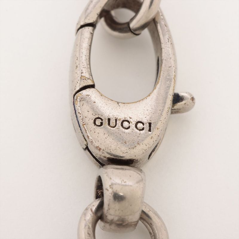 Gucci Michele Period Lion Head Necklace SP 410673 Silver Made In Italy