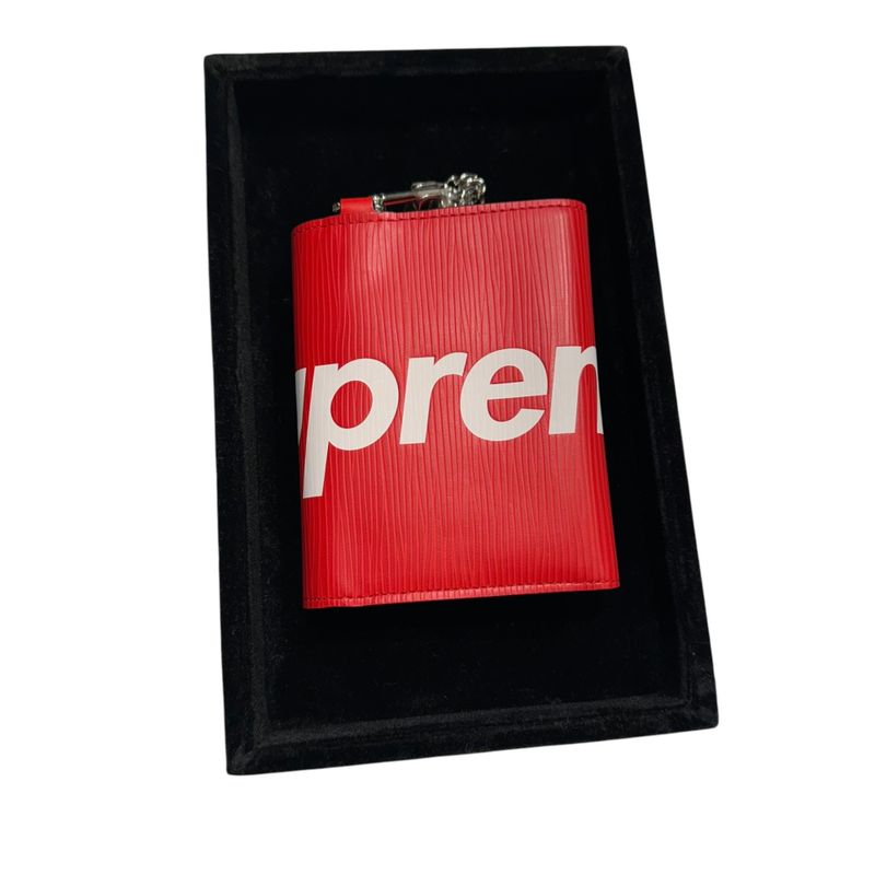 Louis Vuitton X Supreme Sn2147 M67755 19091899252410 Epi Chain Wallet Men Red -