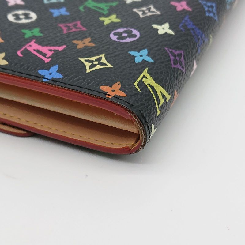 Louis Vuitton Multicolor Sarah Long Wallet Monogram Black Box Storage Bag