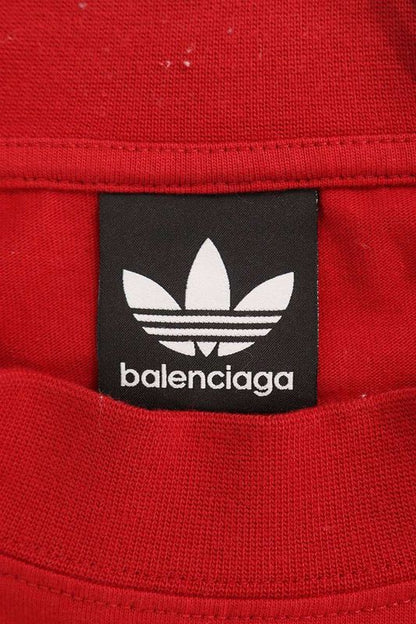 Balenciaga X Adidas 739101 Tnva6 Three Line Logo Print T-shirt Men's 2