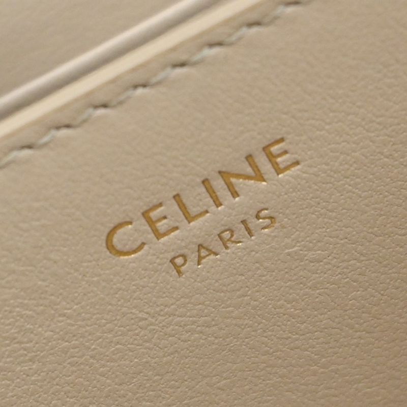 Celine Coin Case Coin Purse Compact Zip Beige 02ka960