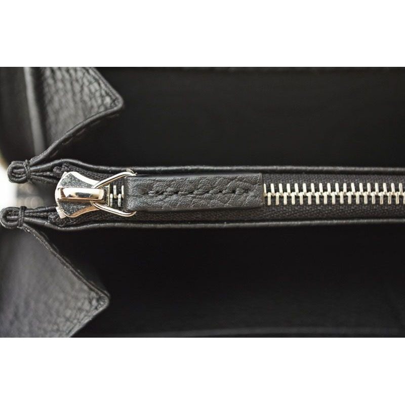 Gucci Wallet Zip Around Black Leather — view 11