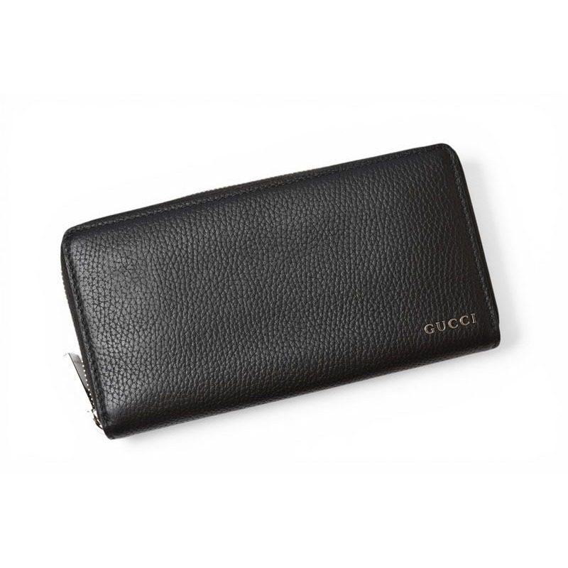 Gucci Wallet Zip Around Black Leather — view 2