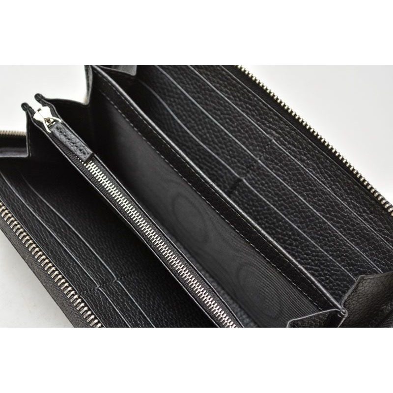 Gucci Wallet Zip Around Black Leather — view 8