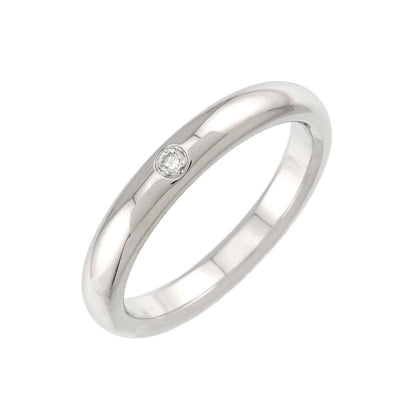Tiffany & Co Stacking Band Ring Diamond Pt Platinum