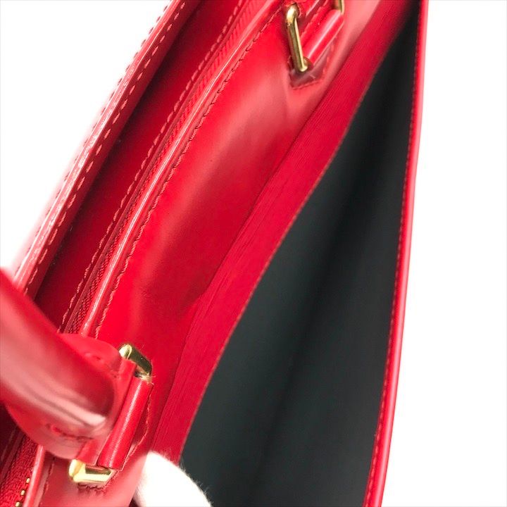 Louis Vuitton Non Stick Epi Riviera Hand Bag Red