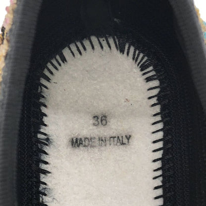 Christian Dior Fusion Flour Sequined Jacquard Sneakers Black 36