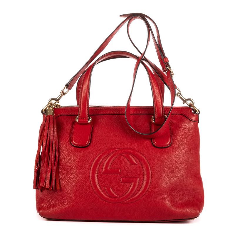Gucci Soho Red Grain Leather A